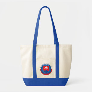 Slovakia Coat of Arms Circle Shape Tote Bag