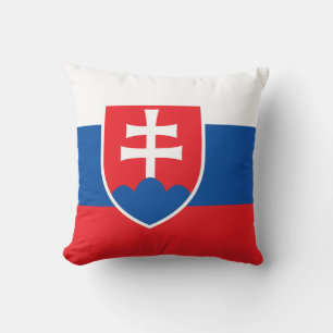 Slovakia Flag American MoJo Pillow