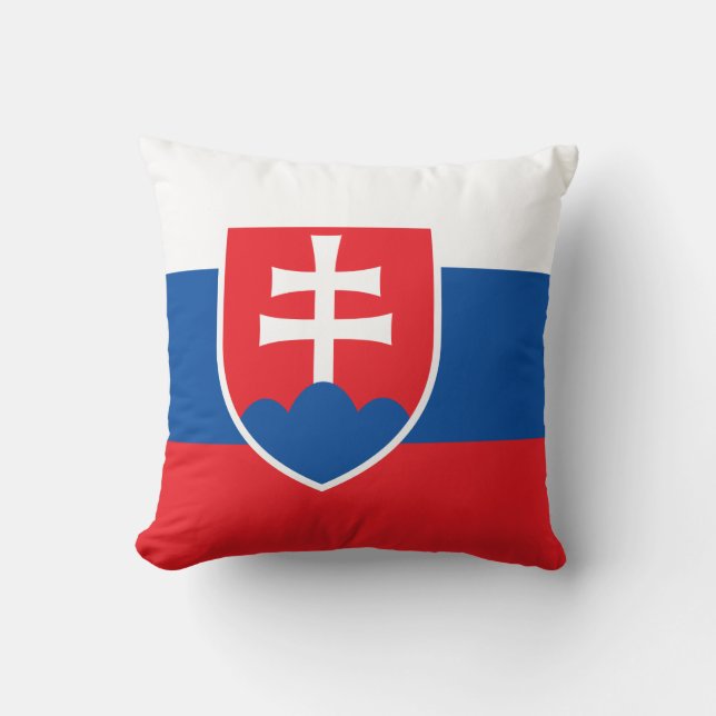 Slovakia Flag American MoJo Pillow (Front)