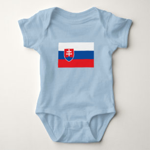 Slovakia Flag Baby Bodysuit