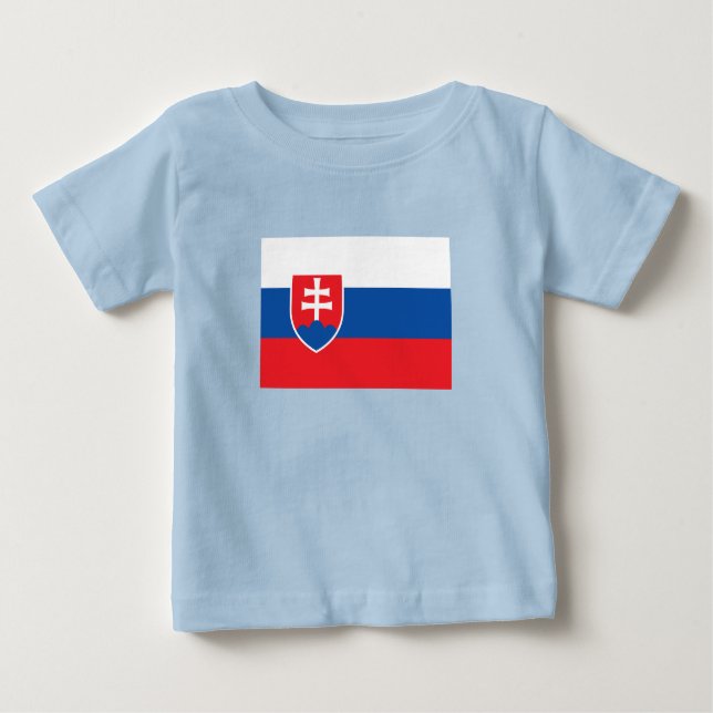 Slovakia Flag Baby T-Shirt (Front)
