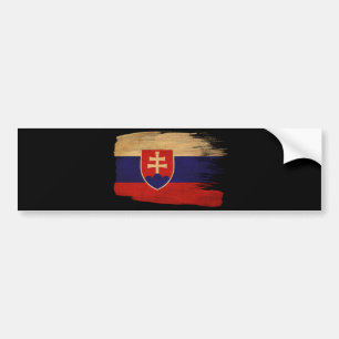 Slovakia Flag Bumper Sticker