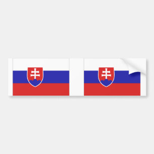 Slovakia flag bumper sticker