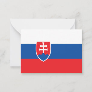 Slovakia flag card