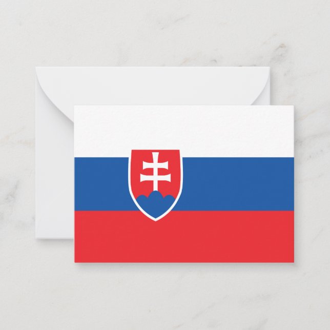 Slovakia flag card (Front)