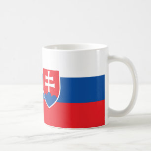 Slovakia Flag Ceramic Coffee Mug