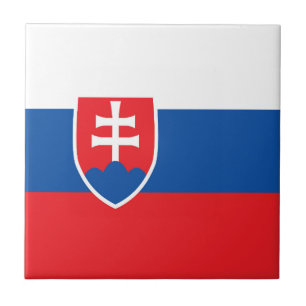 Slovakia flag ceramic tile