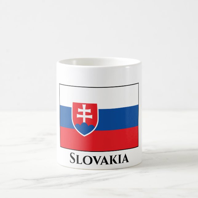 Slovakia Flag Coffee Mug (Center)
