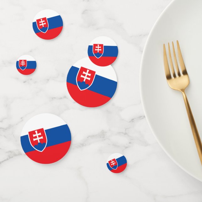 Slovakia flag confetti (Group)