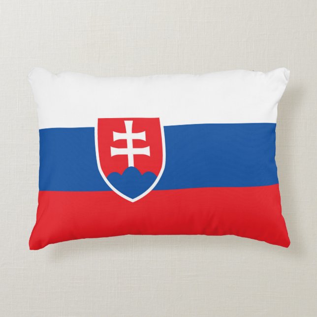 Slovakia flag decorative cushion (Front)