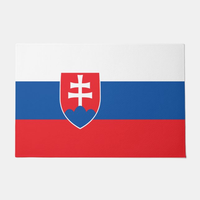 Slovakia Flag Doormat (Front)