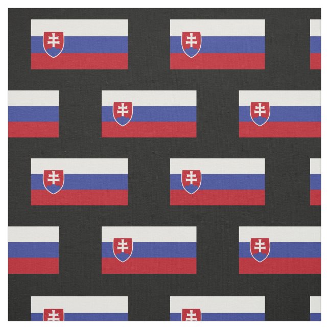 Slovakia Flag Fabric (Swatch)