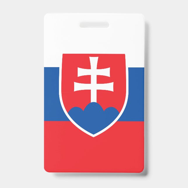 Slovakia Flag ID Badge (Front)