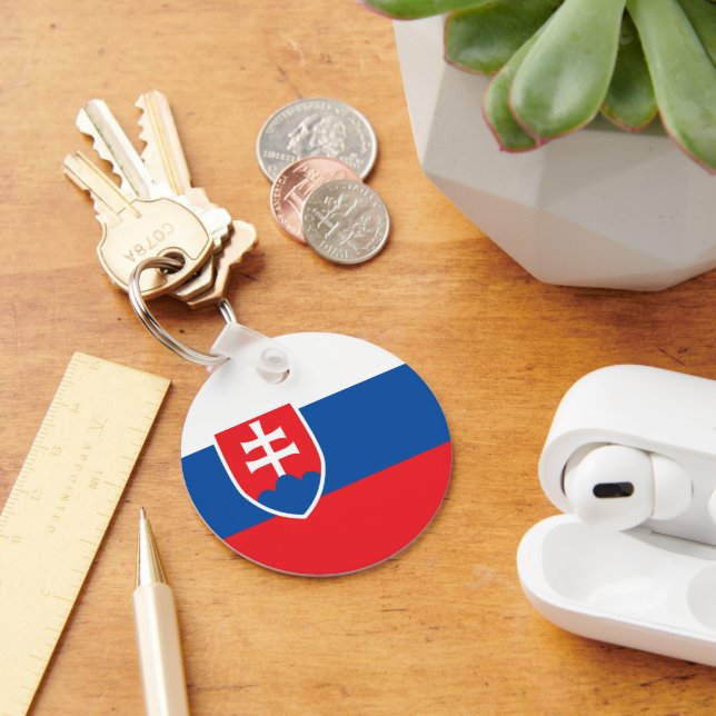 Slovakia flag key ring (Desk)