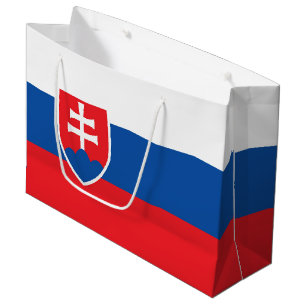 Slovakia flag large gift bag