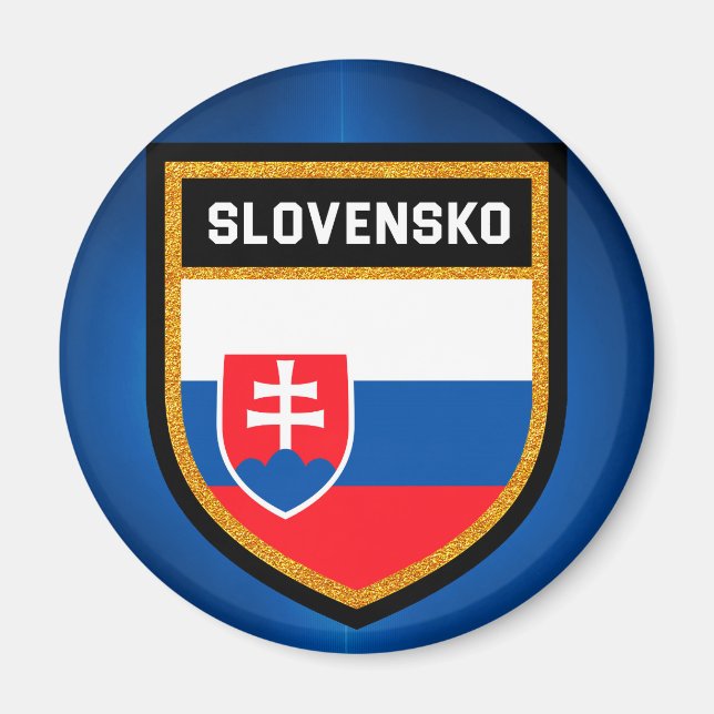 Slovakia Flag Magnet (Front)