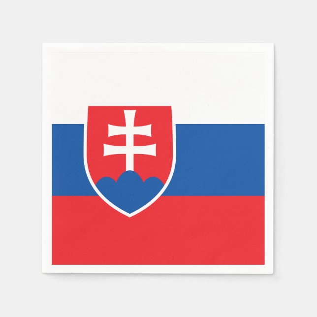 Slovakia Flag Napkin (Front)