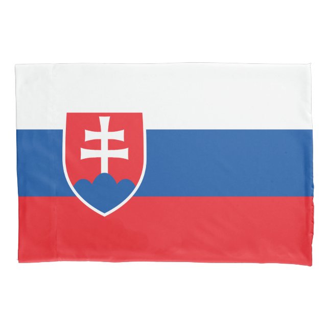 Slovakia Flag Pillowcase (Front)