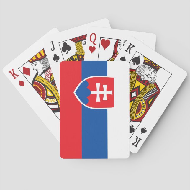 Slovakia Flag Playing Cards (Back)