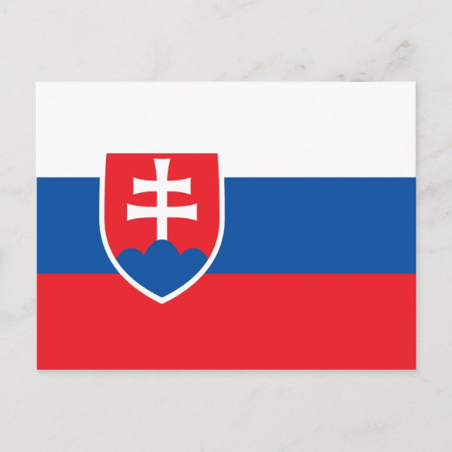 Slovakia Flag Postcard (Front)