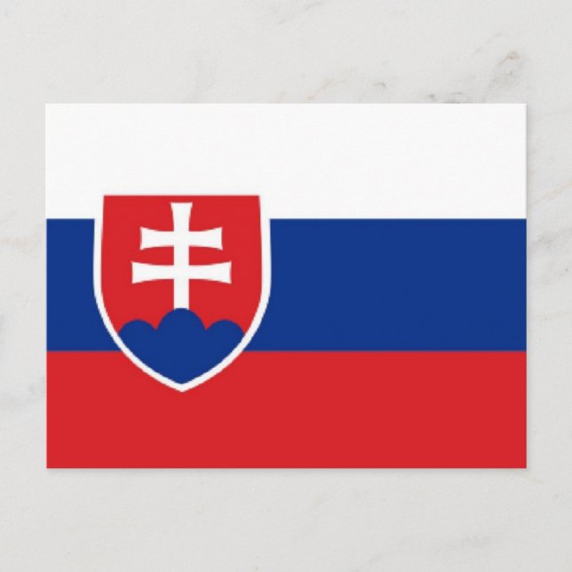 Slovakia Flag Postcard (Front)