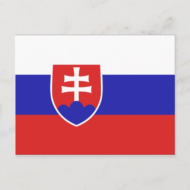 Slovakia Flag Postcard (Front)