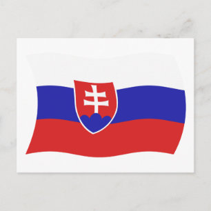 Slovakia Flag Postcard