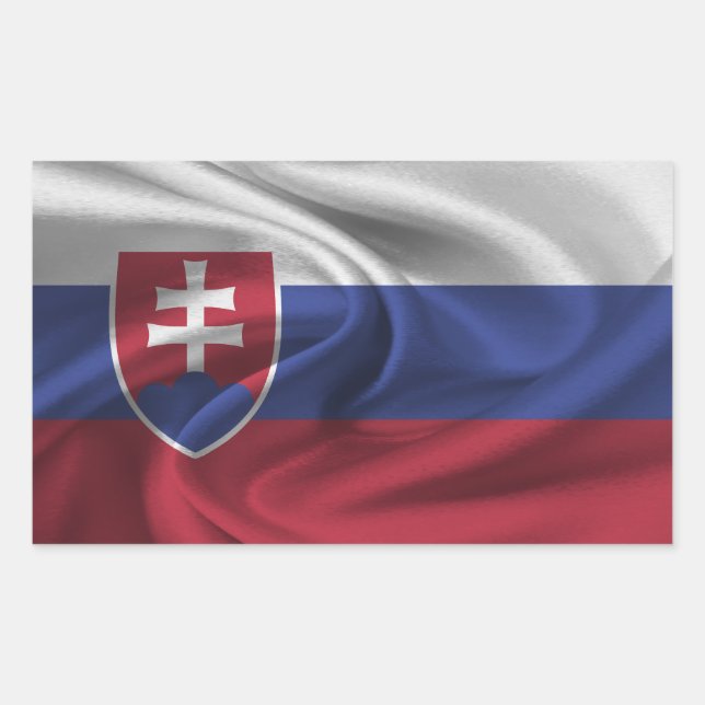 Slovakia Flag Rectangular Sticker (Front)
