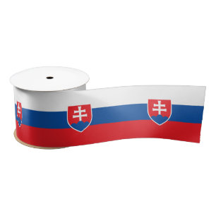 Slovakia Flag Satin Ribbon