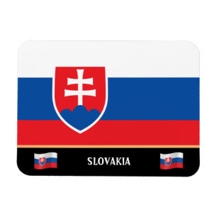 Slovakia Flag & Slovak country travel / Slovakia Magnet
