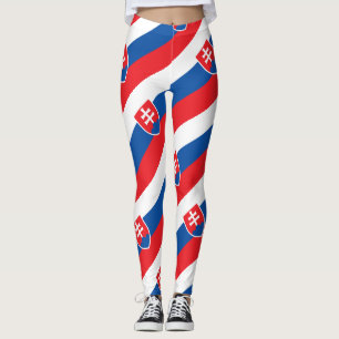 Slovakia Flag Slovakian Patriotic Leggings