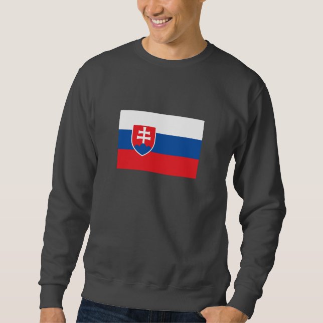 Slovakia Flag Sweatshirt (Front)