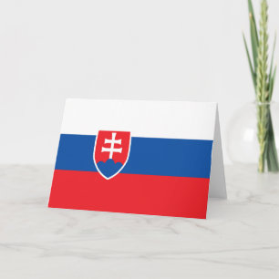 Slovakia flag thank you card