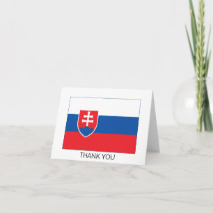 Slovakia Flag Thank You Card