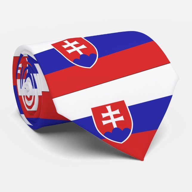 Slovakia flag tie (Rolled)