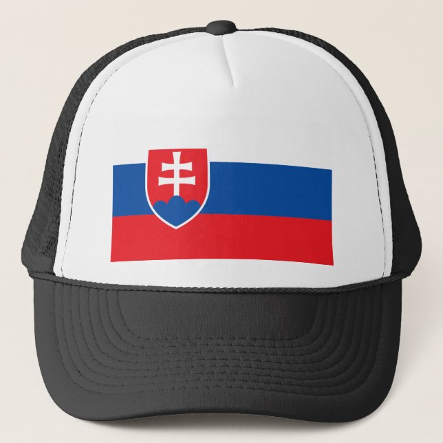 Slovakia Flag Trucker Hat (Front)