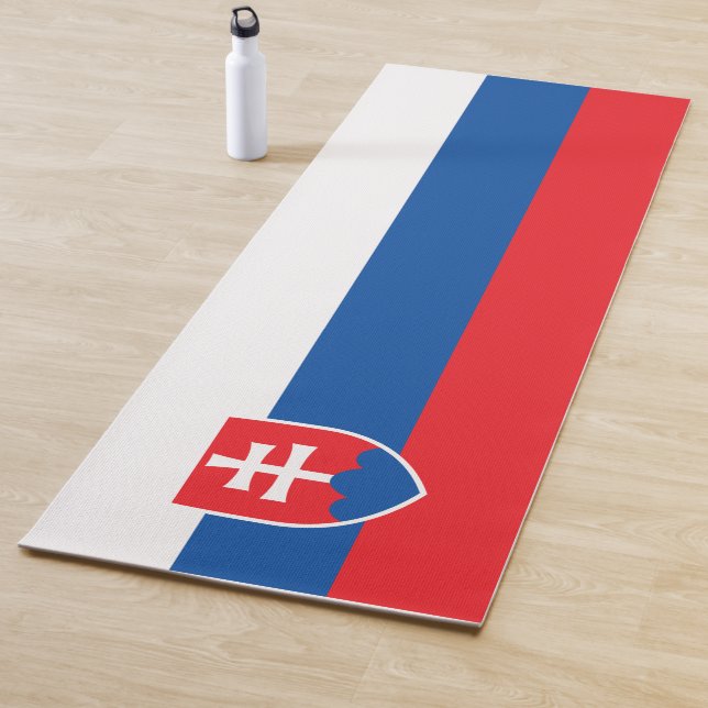 Slovakia Flag Yoga Mat (In Situ)