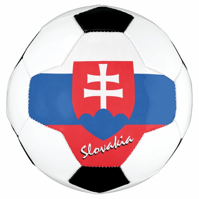 Slovakia Football & Slovakia Flag / Sports Soccer Ball (Front)