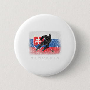 Slovakia Ice Hockey Slovak Flag 6 Cm Round Badge