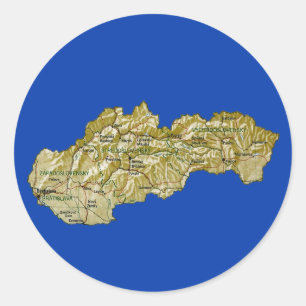 Slovakia Map Sticker