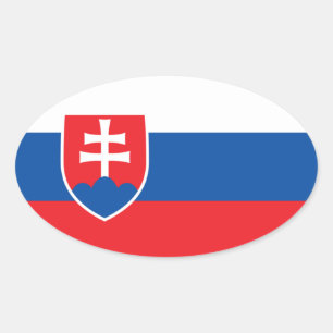 Slovakia Oval Sticker
