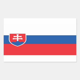 SLOVAKIA RECTANGULAR STICKER