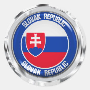 Slovakia Round Emblem Classic Round Sticker