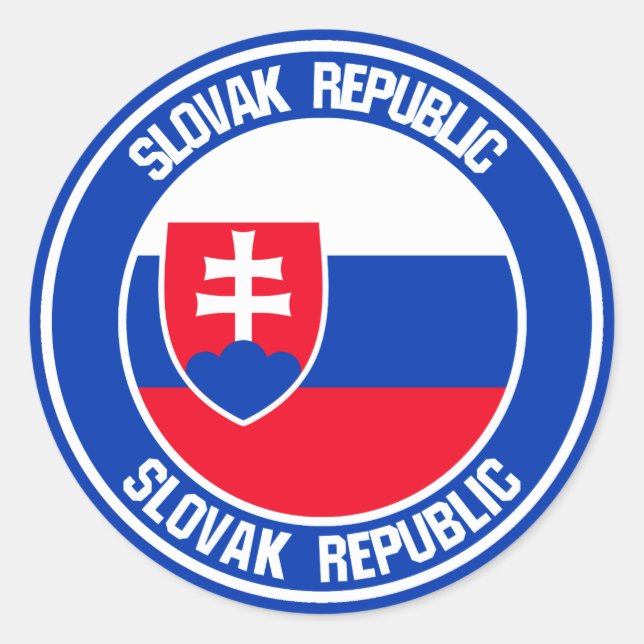 Slovakia Round Emblem Classic Round Sticker (Front)