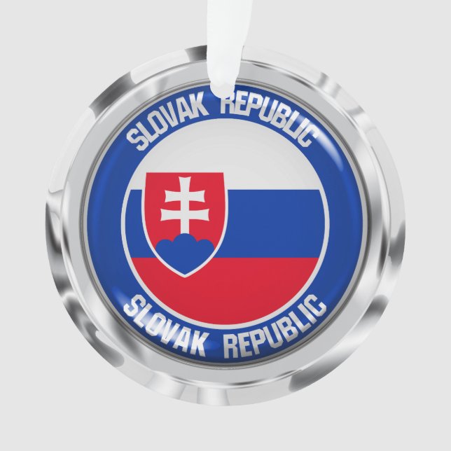 Slovakia Round Emblem Ornament (Front)