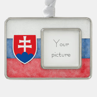 Slovakia Silver Plated Framed Ornament