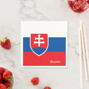Slovakia & Slovak Flag party fashion /sport fans Napkin