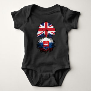 Slovakia Slovakian British UK United Kingdom Baby Bodysuit
