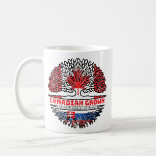 Slovakia Slovakian Canadian Canada Tree Roots Flag Coffee Mug