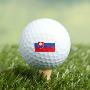 Slovakia Slovakian Flag Emblem Europe Golf Balls